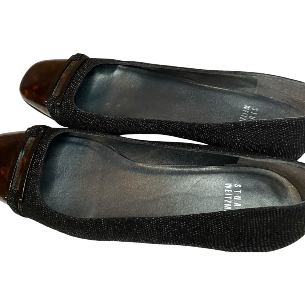 Stuart Weitzman Tortoise Cap Toe Ballet Flats - Picture 5 of 7